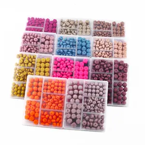 12mm/15mm Silicone Beads Kit, 110pcs/box Colorful Beads for Jewelry Making, DIY Beading Supplies for Bracelet Necklace Earrings Pendant Car Decoration Accessories