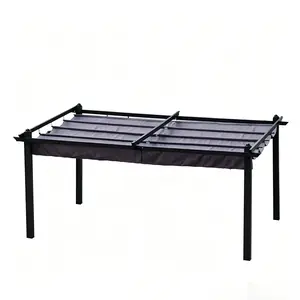 96.46"L*96.46"W 10*10FT Pergola Replacement Canopy Cover, UV‑Protective Water‑Repellent Polyester Outdoor Shade Top, Only Canopy, Easy Installation