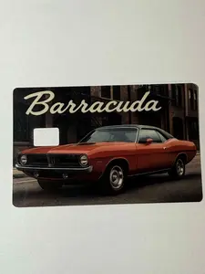 Collector Edition Classic Muscle Car Card Sticker, High-Quality Credit Debit Card Cover, Waterproof & Durable, Ideal Gift for Hobbyist Fans