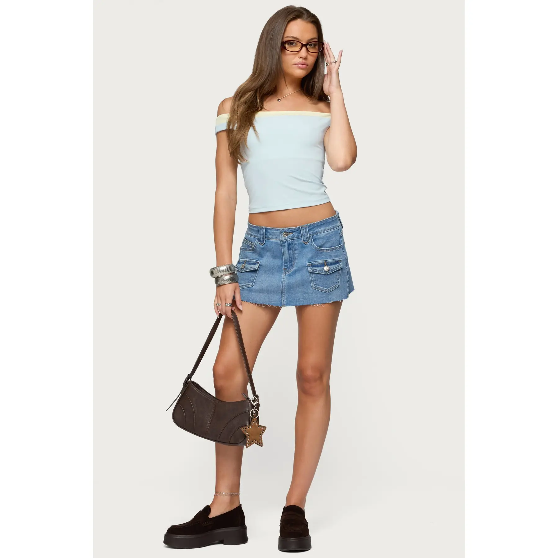 Lury Denim Mini Skort