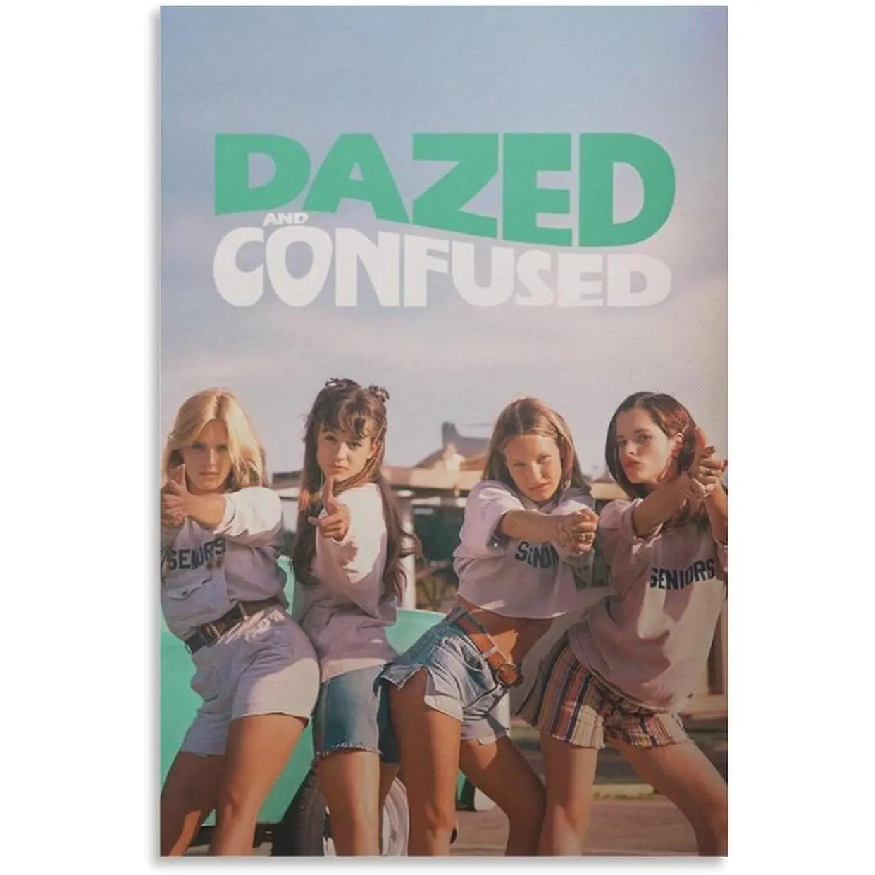 Dazed and Confused Artistic Film Fans Movie Poster, Oil Painting Artwork Print, Wall Decor for Living Room Home Interior Decoration