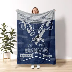 Dallas Football Vintage Style Personalized Blanket, Dallas Football Blanket, Cowboy Blanket, Dallas Blanket, Dallas Fans Gift280gsm