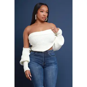 Multi Way Wrap Sweater - Ivory