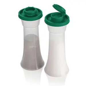 Plastic Spice Dispenser - Moisture-Proof Salt and Pepper Shaker Bottle for Outdoor Kitchen & Seasoning Storage, Spice Containers