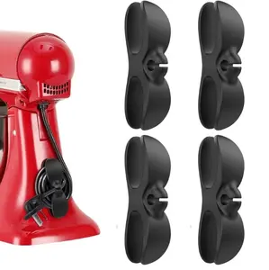 Upgraded Cord Organizer for Kitchen Appliances, Food-Grade Silicone Cord Wrapper with Strong 3M Adhesive, Cable Management Holder for Air Fryer, Coffee Maker, Blender, Toaster, Pressure Cooker & More