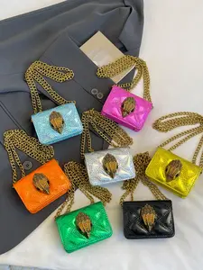 Elegant Sequined Rhombus Chain Small Square Bag, High-End Lightweight Shoulder Crossbody Bag, Perfect for Stylish
