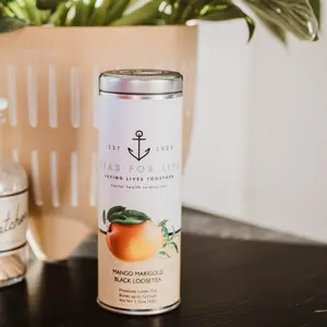Teas For Life Mango Marigold Black Loose Tea - Premium Loose Leaf Tea