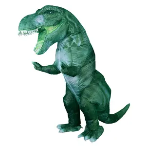 3D T-Rex Dinosaur Inflatable Costume for Adults - Lightweight Polyester, Perfect Halloween Cosplay & Viral TikTok Party Look