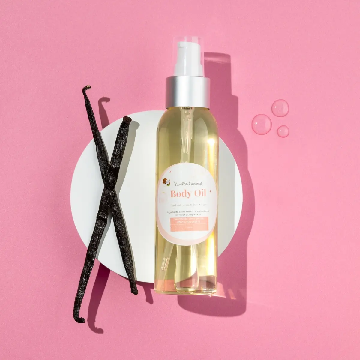 Vanilla coconut body oil