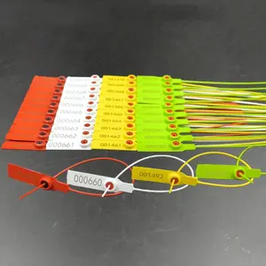 100pcs Anti-Tamper Shipping Package Seals, Self-Locking Disposable Security Tags with Serial Numbers for Clothes, Shoes, Bags