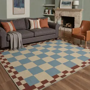 【Deals For You Days】BEIMO Soft Rug – Machine Washable, Non-Slip, Pet Friendly Floor Rug, Area Carpet Ideal for Living Room, Bedroom, Kitchen, Hallway, Complete Interior Decor ,ARP2667-LINEN