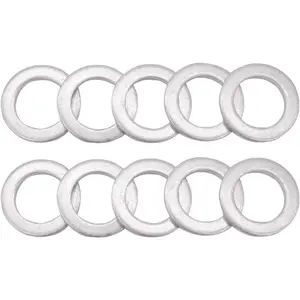 Oil Drain Plug Gaskets Crush Washers Seals Rings For M14, Compatible with Yamaha,Triumph,Kawasaki,Suzuki, Used for Oil Change, Replacement for The Part # 94109-14000, 10 Pack