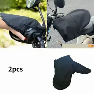 2pcs/1 Pair Motorcycle Handlebar Hand - Adjustable Wrist Strap & -Resistant Cover, Fit for Motorcycles, Scooters, Atvs (Compatible With, ) - Installation (No Wiring)
