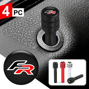 4pcs Car Door Lock Pins Screw Knob Button Handle, Compatible with Seat Leon Fr Fr+, Cupra Ibiza Altea Exeo Formula Racing, Automotive Accessories