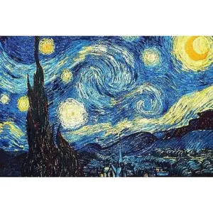 Starry Night Puzzle by Vincent Van Gogh. 50 Pieces.