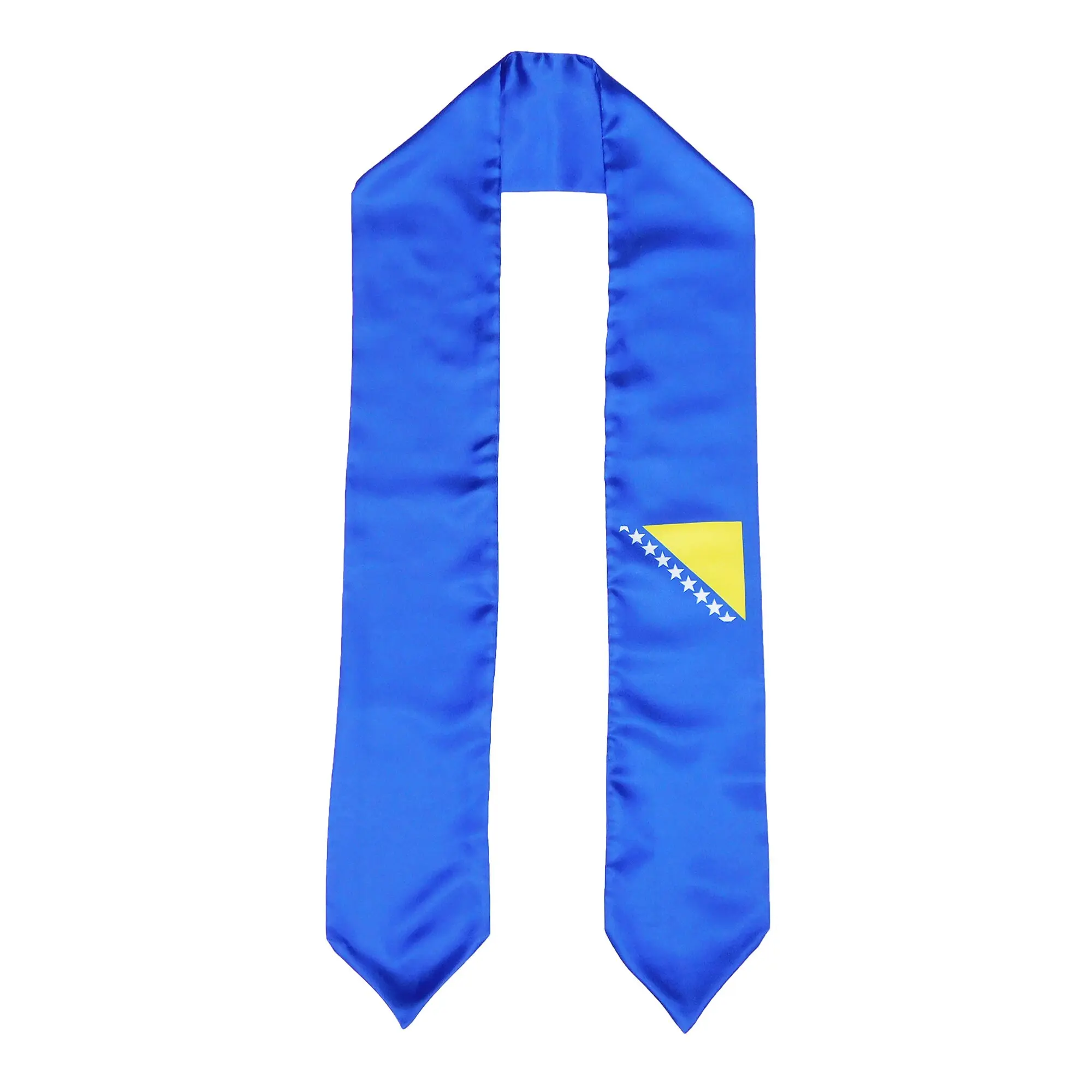 Bosnia Flag Graduation Stole, Sash, Bosnian, Scarf, Gift, Students, High Quality, High School, College, Scarves, Adults, Men and Women, Satin