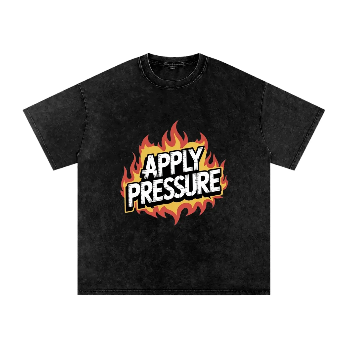Apply Pressure Snow Washed Oversized Cotton T-Shirt