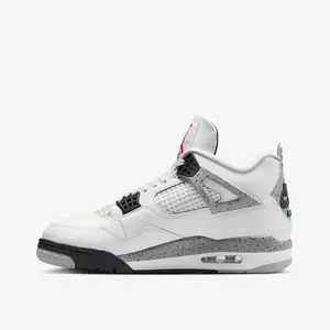 Nike Air Jordan 4 Retro OG ‘White Cement’ 2025 Men’s Perfect Daily Casual Fashion Footwear Walking Sneakers Shoe Boy