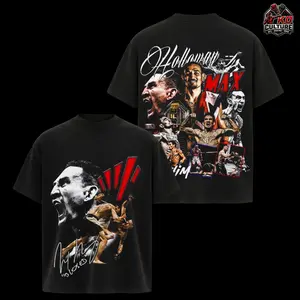 UFC Max Holloway Blessed Era Retro MMA T Shirt, Vintage Graphic Tee, Oversized Shirt, Hawaiian Fighter Legend Shirt, Y2K Streetwear Graphic Tee, Acid Washed, Unisex Cotton, UFC Fan Merch Gift