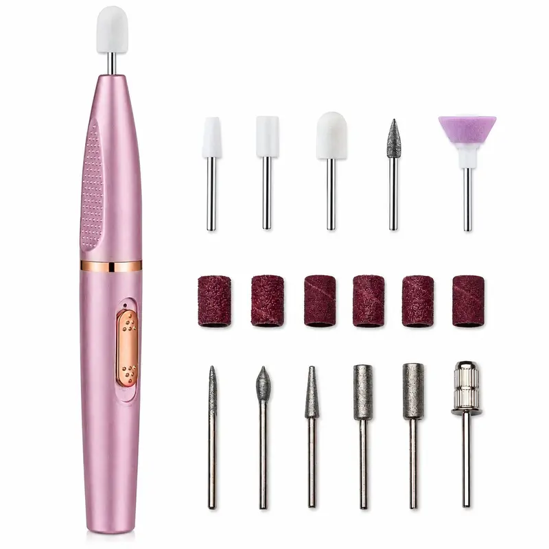 Electric Nail Drill Kit - 11-in-1 Nail Art & Care Set with Variable Speed, Multiple Bits for Gel Polish Removal, Cuticle Care, At-Home Salon Tool for Beginners & Adults