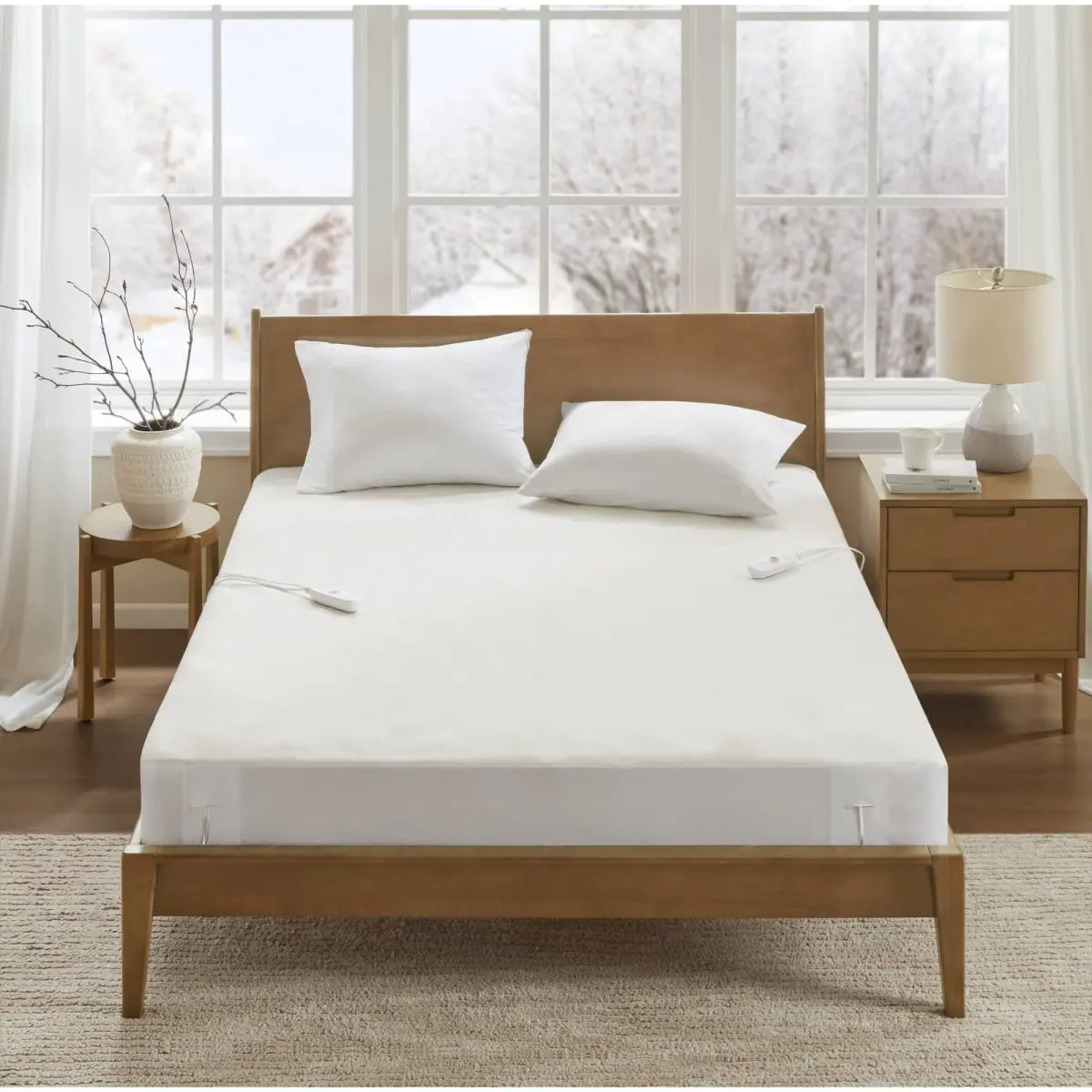 Beautyrest Heated Soft Mattress Pad - BR55-5285 Model, Full Size, White, Polyester Top, Advanced Heat Mattress Pad/Topper/Protector, Advanced Heat Mattress Pads/ Toppers/Protector