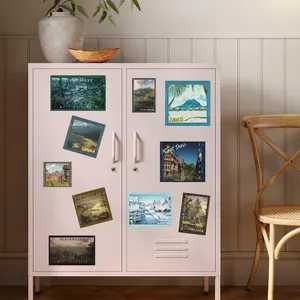 Red Dead Redemption Location Magnets, RDR2 Magnetic Stickers, Annerburg, Black Water, Rhodes, Tahiti Vintage Travel Style Fridge Decor For College Dorm Rooms, School Lockers, Refrigerators, Kitchen, Gift for Gamers, RDR Fans