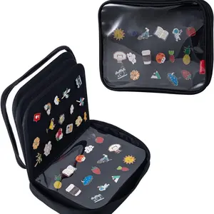 Collectible Home Needle Trading Book, 6 Page Portable Enamel Needle Display Album Box, Storage Organizer for Collectors
