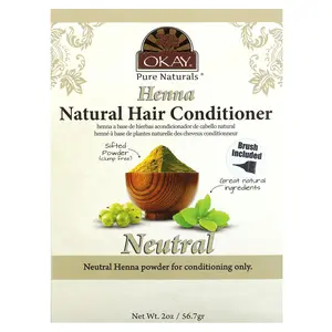 Okay Pure Naturals Henna, Natural Hair Conditioner, Neutral, 2 oz (56.7 g)