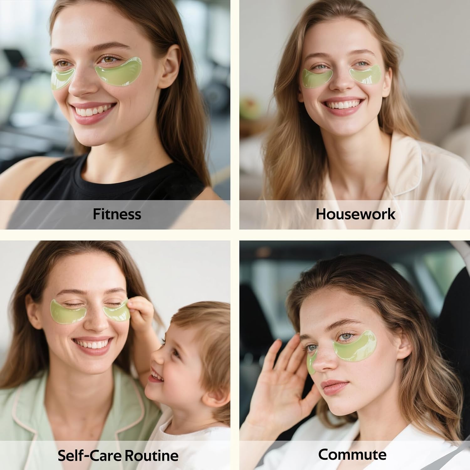 Avocado Moisturizing Collagen Eye bagMask,60pcs/set Under Eye Mask, Eye Care Product for Dark Eye Bags, Skin Care  Gift Moisturizer Hydrating Comfort-Mother's Day Gift gua sha