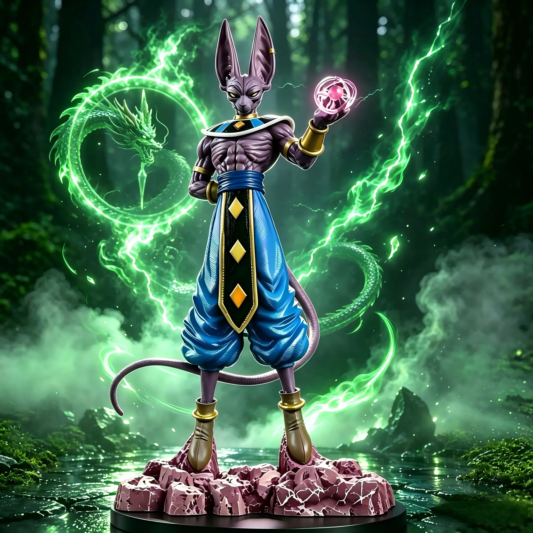 DBZ Anime Character Statue Figure, Cool Room Decor Model Ornament, Perfect Surprise Gift for Boyfriend Kids Fans Colleagues, Christmas Halloween Holiday Present for Bedroom Desktop Decoration