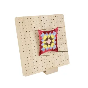 Wooden Knitting Blocking Board 3d retro daisy Granny Squares Crochet Blocking Mats for Shawls Scarfs Socks Sweaters and Diy Handmade Projects