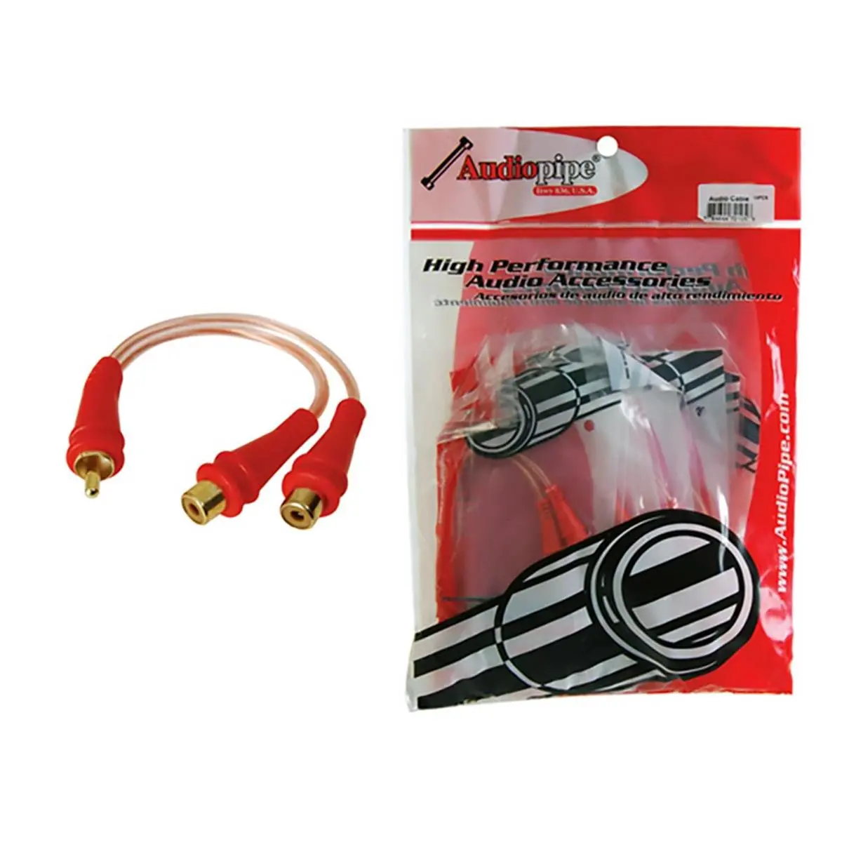 212 MAIN Nippon 1M-2F Audiopipe RCA Splitter with RCA Jacks (Bag of 10) - Durable Audio Adapter, Automotive & Motorcycle Brake System Devices, Vehicle Auto Parts Accessories