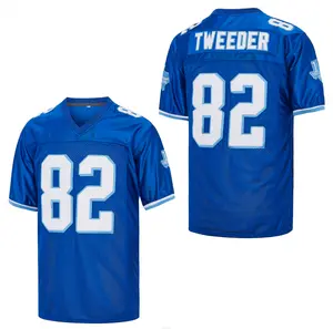 #82 Charlie Tweeder Blues Movie West Canaan Coyotes Football Jersey Stitched Clothing Sports soccer jersey Uniform soccer jersey