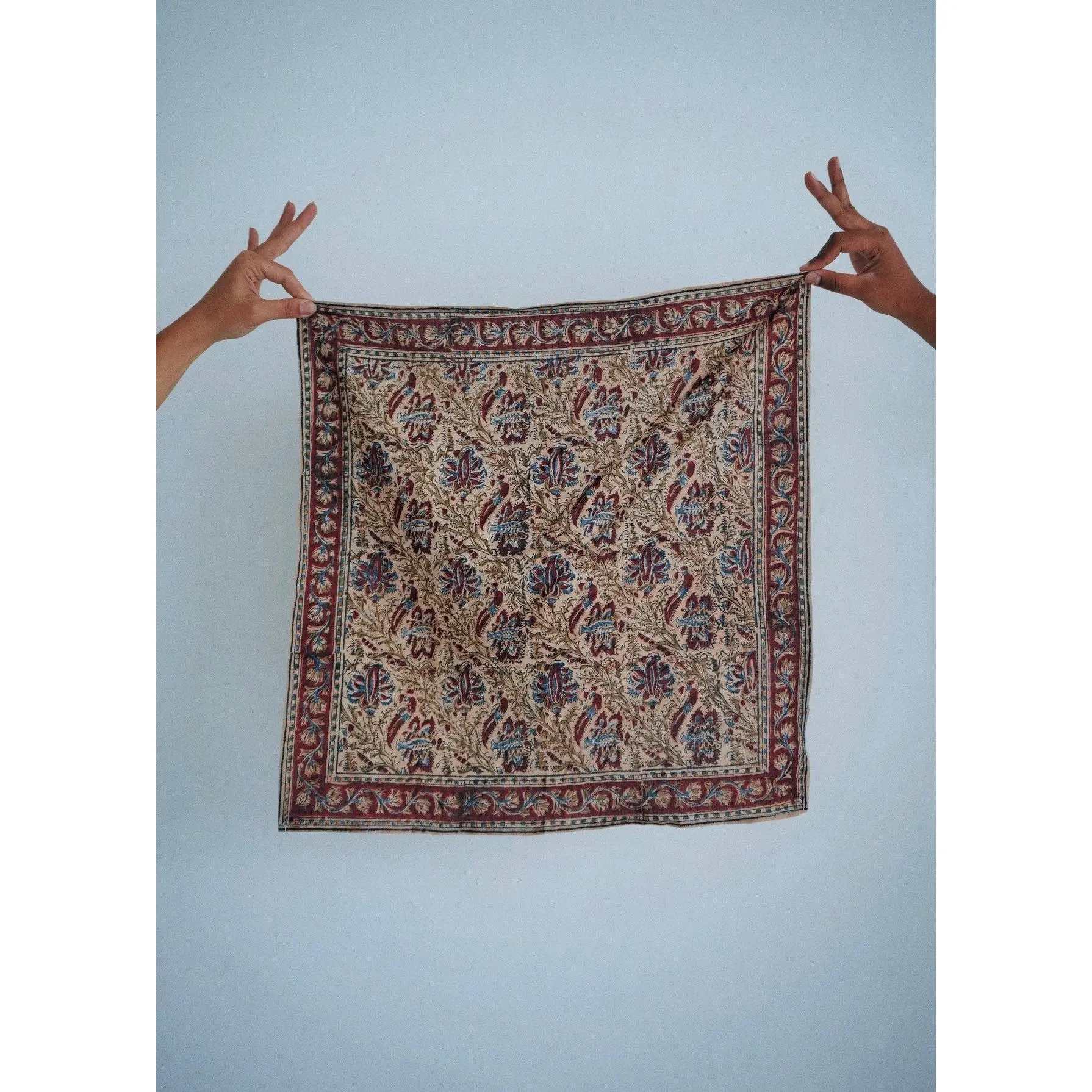 Painted Lady - Kalamkari Cotton Bandana