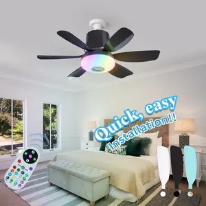 2026 New Cross-border Fan Light Modern Minimalist Bedroom Ceiling Fan Light Home Fan and Lighting Integrated Electric Fan Pendant Light