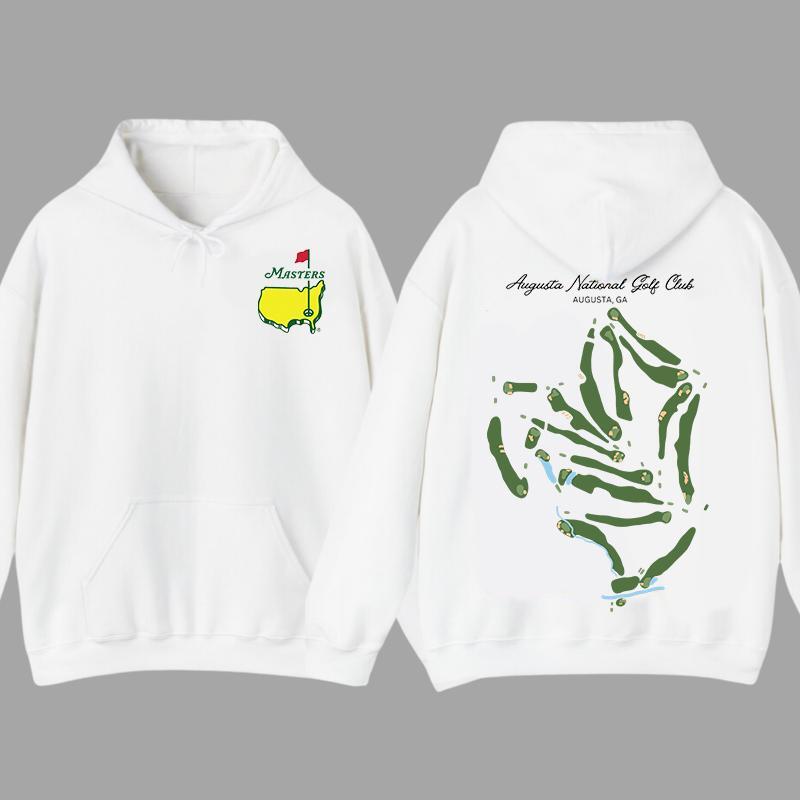 Augusta National Course Map Golf Shirt, For Men For Women, Vintage Unisex Cotton Apparel, Breathable Fabric Sports Top, Masters Tournament Hoodie, Masters Hoodie Cotton Graphic Tees Funny Meme Gildan Shirt Tee Sweatshirt Hoodie