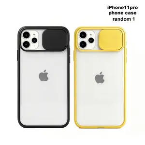 Phone Case for iPhone 12/12 Pro/11 Pro, Stylish Protective Cover with Detachable Wrist Strap or Sliding Camera Lens Guard, Cute Design for Girls