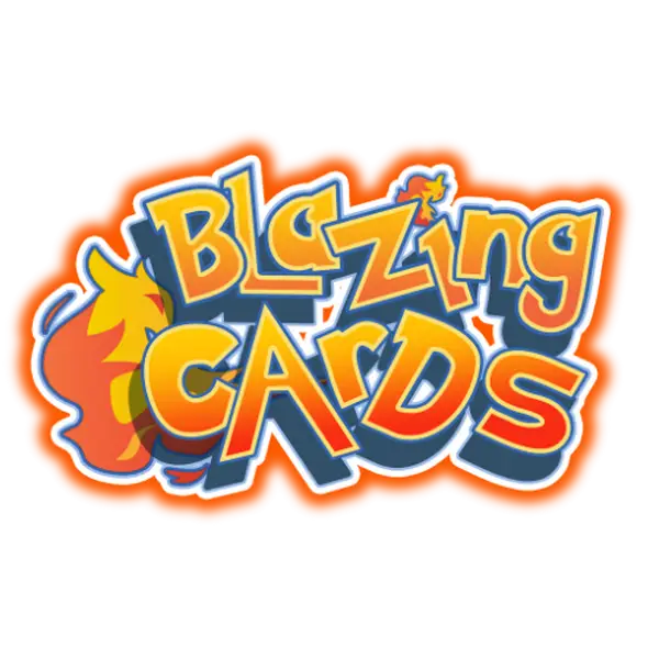 Blazing Cards Retro Logo Sticker *Limited*