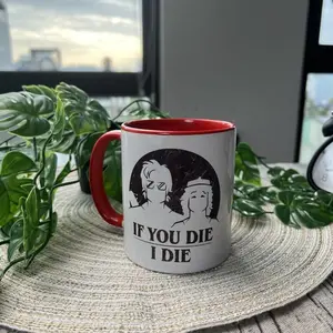 Stranger 5 Mug, Up-Side Down, Funny Love Quote Mug, Whimsical Holiday Coffee Cup, Cozy Romantic Saying Mug, Cute Festive Drinkware, Christmas Lights Design, Ceramic Tea Coffee Mug, Gift for Couples, Winter Home Decor Cup