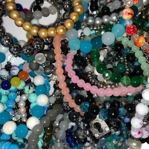 10 Pack Bracelet Stack | Beaded Bracelets | Glass beads | 8mm | 6mm | Charm Bracelets |