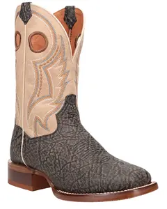 Dan Post Men's Elephant Print Performance Western Boot Broad Square Toe - Dp5184