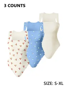 Women's Solid Ribbed Swan Neck Shapewear Bodysuit, Casual Comfy Minimalist Tummy Control Butt Lifting Shaper for Daily Wear, Ladies Shapewear for All Seasons