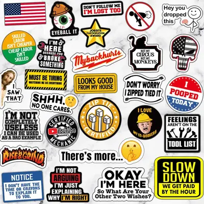 Im Loving It Funny Hard Hat Sticker | Motorcycle Helmet Decal | Laborer Foreman Im Loving It Funny Hard Hat Sticker | Motorcycle Helmet Decal | Laborer Foreman
