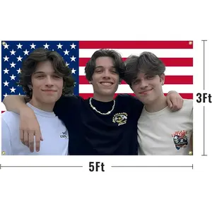 Sturniolo Triplets Flag 3X5 Ft Funny Flag Decoration  for College Bedroom Room Dorm Wall Party Poster Tapestry With 4Brass Grommets