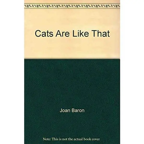 USED Book - Cats are like that by Joan Baron (Hardcover) - english