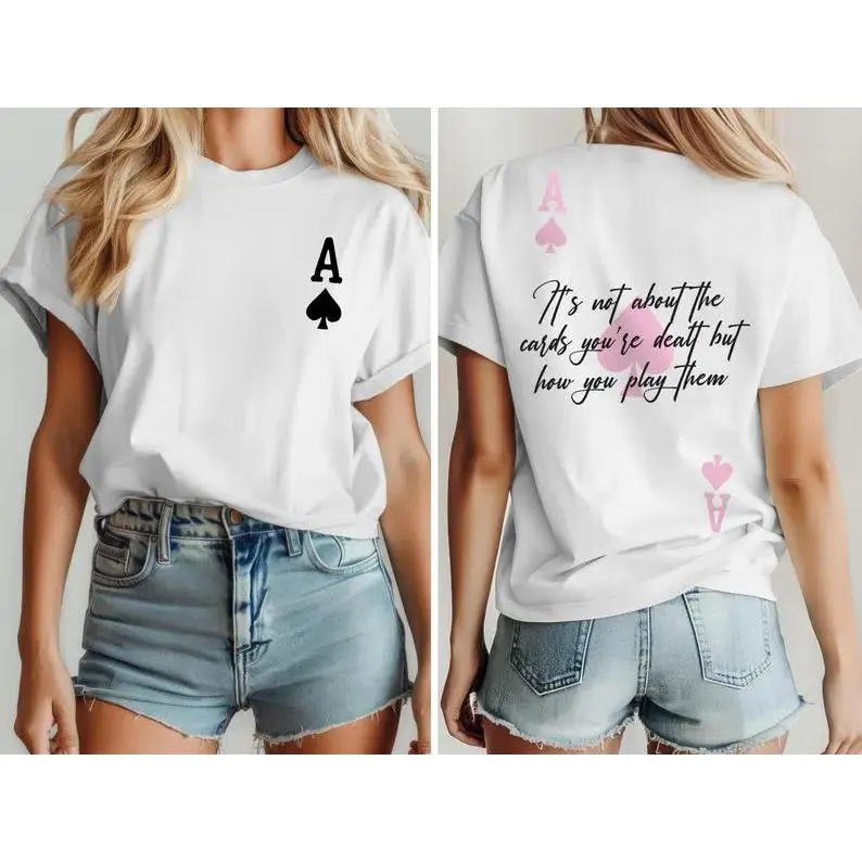 Ace Of Spades Print Shirt, Inspiring Quote Sweatshirt, Inspirational Quotes Hoodie, Positive Shirt, Women's Mental Health Shirt