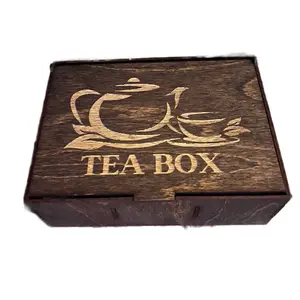 Teabag Countertop Wood Box - Perfect for Kitchen Storage