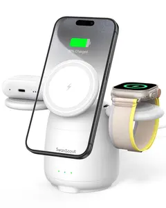 SwanScout 707M - 3 in 1 Magnetic Wireless Charger for Apple