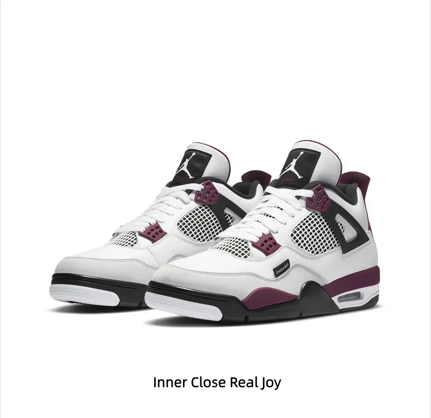 conic white leather mesh mix vintage high-cut sports trainers with black structural hollow frame and pop burgundy highlight details, transparent side air cushion black and white layered rubber sole elegant low-key casual street footwear