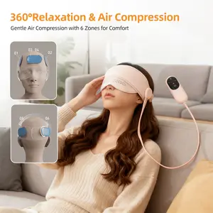 Air cushion massager for the head, USB charging, provides air cushion massage and heating functions; head massager; massage cap/sleep cap; scalp pressurer; a great gift for parents and relatives for holidays